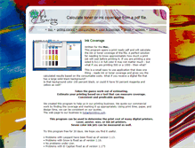 Tablet Screenshot of inkcoverage.net
